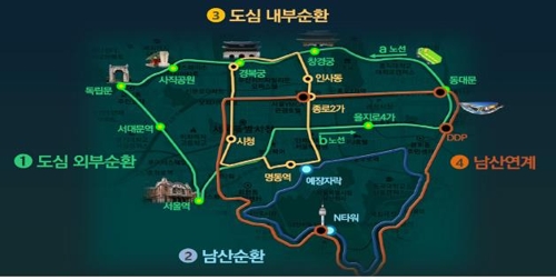 서울시가 600원에 사대문안을 도는 녹색순환버스 노선을 신설한다. ⓒ서울시
